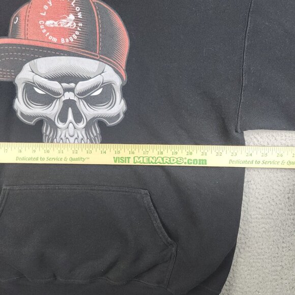 Motorcycle Shop Hoodie Men's Extra Large Lay N Low Custom Bike Sweatshirt TN - Picture 7 of 13